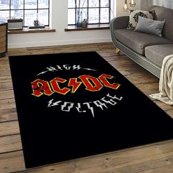 Band AC/DC Music Carpet Rectangle Area Rug For Living Room Bedroom Decor ACDC16