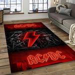 band ac dc music carpet rectangle area rug for living room bedroom decor dark room acdc23