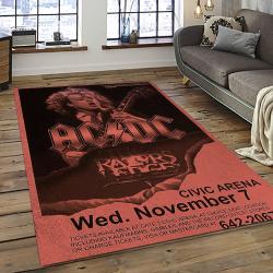 Band AC/DC Music Carpet Rectangle Area Rug For Living Room Bedroom Decor ACDC29