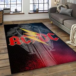 Band AC/DC Music Carpet Rectangle Area Rug For Living Room Bedroom Decor ACDC35