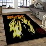 band ac dc music carpet rectangle area rug for living room bedroom decor dark room acdc42