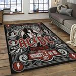 band ac dc music carpet rectangle area rug for living room bedroom decor dark room acdc45