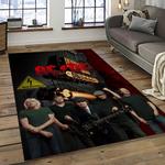 band ac dc music carpet rectangle area rug for living room bedroom decor dark room acdc55