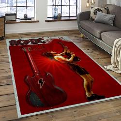 Band AC/DC Music Carpet Rectangle Area Rug For Living Room Bedroom Decor ACDC58