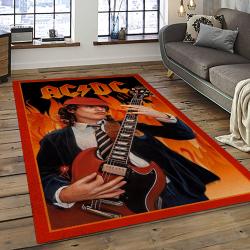 Band AC/DC Music Carpet Rectangle Area Rug For Living Room Bedroom Decor ACDC63