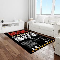 band ac dc music carpet rectangle area rug for living room bedroom decor light room acdc25
