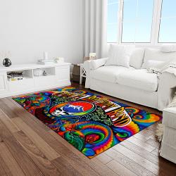 band grateful dead music carpet rectangle area rug for living room bedroom decor light room grd24