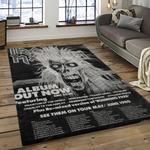 band iron maiden music carpet rectangle area rug for living room bedroom decor dark room im01