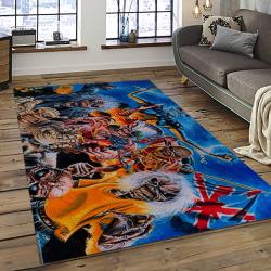 Band Iron Maiden Music Carpet Rectangle Area Rug For Living Room Bedroom Decor IM28