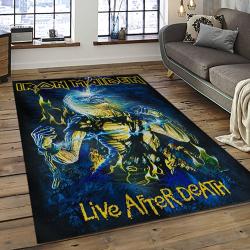 Band Iron Maiden Music Carpet Rectangle Area Rug For Living Room Bedroom Decor IM38