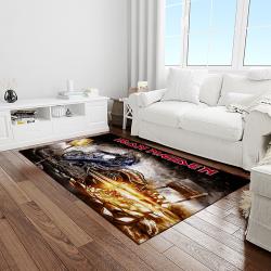 band iron maiden music carpet rectangle area rug for living room bedroom decor light room im05