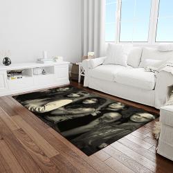 band iron maiden music carpet rectangle area rug for living room bedroom decor light room im12