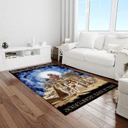 band iron maiden music carpet rectangle area rug for living room bedroom decor light room im18