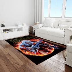 band iron maiden music carpet rectangle area rug for living room bedroom decor light room im21