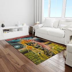 band iron maiden music carpet rectangle area rug for living room bedroom decor light room im32