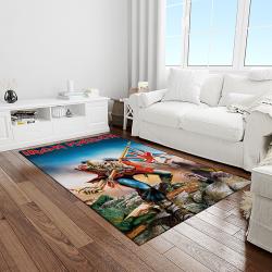 band iron maiden music carpet rectangle area rug for living room bedroom decor light room im40