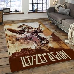 Band Led Zeppelin Music Carpet Rectangle Area Rug For Living Room Bedroom Decor LZ02