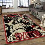 band led zeppelin music carpet rectangle area rug for living room bedroom decor dark room lz07