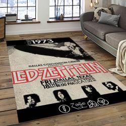Band Led Zeppelin Music Carpet Rectangle Area Rug For Living Room Bedroom Decor LZ12