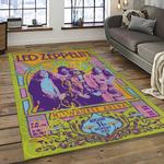 band led zeppelin music carpet rectangle area rug for living room bedroom decor dark room lz16