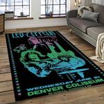 band led zeppelin music carpet rectangle area rug for living room bedroom decor dark room lz19