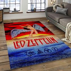 Band Led Zeppelin Music Carpet Rectangle Area Rug For Living Room Bedroom Decor LZ32