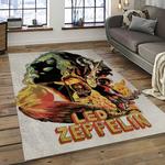 band led zeppelin music carpet rectangle area rug for living room bedroom decor dark room lz36