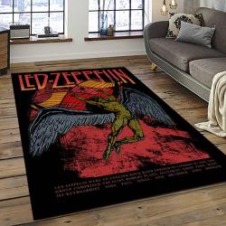 Band Led Zeppelin Music Carpet Rectangle Area Rug For Living Room Bedroom Decor LZ38
