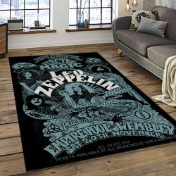 Band Led Zeppelin Music Carpet Rectangle Area Rug For Living Room Bedroom Decor LZ42