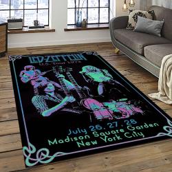 Band Led Zeppelin Music Carpet Rectangle Area Rug For Living Room Bedroom Decor LZ44