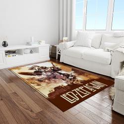 band led zeppelin music carpet rectangle area rug for living room bedroom decor light room lz02