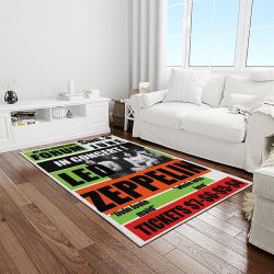 band led zeppelin music carpet rectangle area rug for living room bedroom decor light room lz10