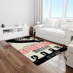 band led zeppelin music carpet rectangle area rug for living room bedroom decor light room lz12