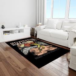 band led zeppelin music carpet rectangle area rug for living room bedroom decor light room lz20