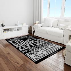 band led zeppelin music carpet rectangle area rug for living room bedroom decor light room lz31