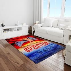 band led zeppelin music carpet rectangle area rug for living room bedroom decor light room lz32