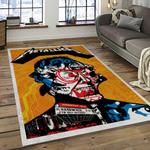 band metallica music carpet rectangle area rug for living room bedroom decor dark room ma08