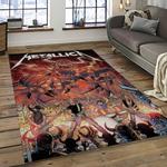 band metallica music carpet rectangle area rug for living room bedroom decor dark room ma10