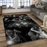 band metallica music carpet rectangle area rug for living room bedroom decor dark room ma23
