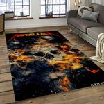 band metallica music carpet rectangle area rug for living room bedroom decor dark room ma32
