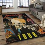 band metallica music carpet rectangle area rug for living room bedroom decor dark room ma37