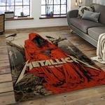 band metallica music carpet rectangle area rug for living room bedroom decor dark room ma40