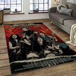 band metallica music carpet rectangle area rug for living room bedroom decor dark room ma42