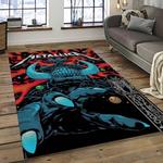 band metallica music carpet rectangle area rug for living room bedroom decor dark room ma44
