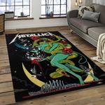 band metallica music carpet rectangle area rug for living room bedroom decor dark room ma46