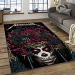 band metallica music carpet rectangle area rug for living room bedroom decor dark room ma47