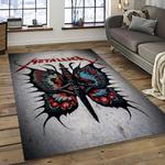 band metallica music carpet rectangle area rug for living room bedroom decor dark room ma88