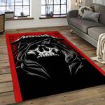 band metallica music carpet rectangle area rug for living room bedroom decor dark room ma94