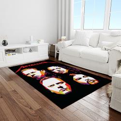 band metallica music carpet rectangle area rug for living room bedroom decor light room ma03