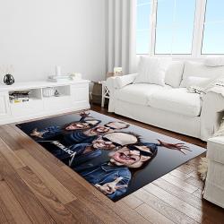 band metallica music carpet rectangle area rug for living room bedroom decor light room ma17